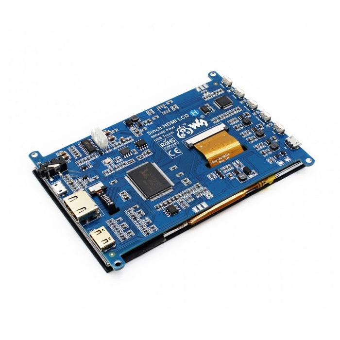 WAVESHARE 5 Inch HDMI LCD (H) 800x480 Touch Screen  for Raspberry Pi Supports Various Systems - LCD & LED Display Module by buy2fix | Online Shopping UK | buy2fix