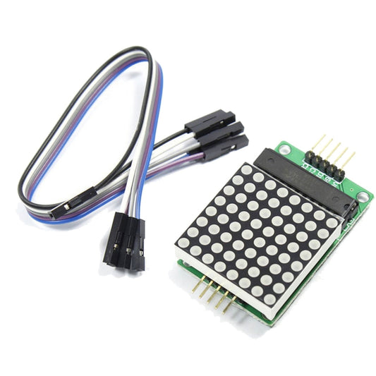 MAX7219 New Red Dot Matrix Module Support Common Cathode Drive with 5-Dupont Lines for Arduino - LCD & LED Display Module by buy2fix | Online Shopping UK | buy2fix