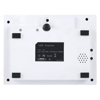 UC68 1200 Lumens HD 800 x 480 Digital LED Projector with Remote Control, Support USB / SD / VGA / HDMI(White) - LED Projector by buy2fix | Online Shopping UK | buy2fix