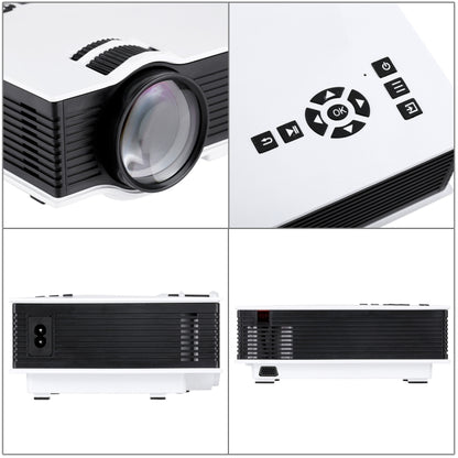 UC68 1200 Lumens HD 800 x 480 Digital LED Projector with Remote Control, Support USB / SD / VGA / HDMI(White) - LED Projector by buy2fix | Online Shopping UK | buy2fix