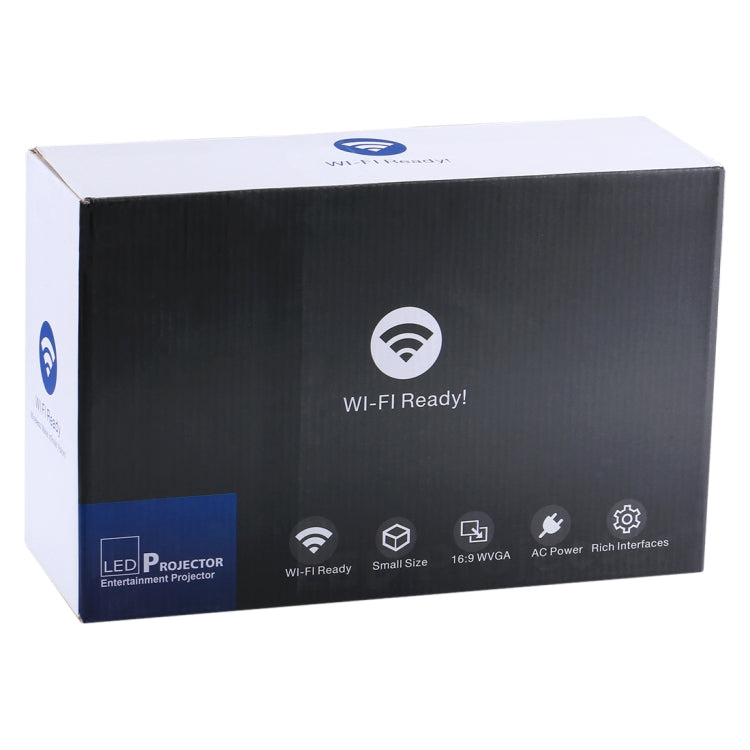 UC68 1200 Lumens HD 800 x 480 Digital LED Projector with Remote Control, Support USB / SD / VGA / HDMI(White) - LED Projector by buy2fix | Online Shopping UK | buy2fix