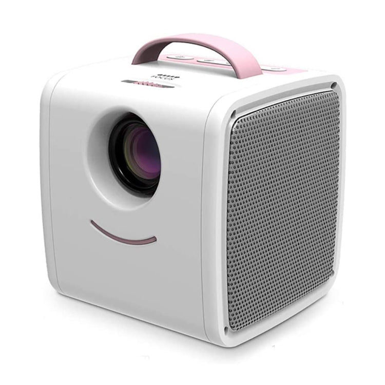 W-S1 10W Children Video Projector 30 Lumens HD 1080P LCD Technology, Support AV / USB / Mini SD Card / HDMI / Audio (Pink) - Mini Projector by buy2fix | Online Shopping UK | buy2fix