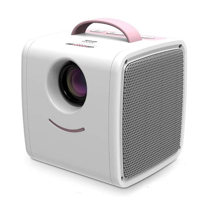 W-S1 10W Children Video Projector 30 Lumens HD 1080P LCD Technology, Support AV / USB / Mini SD Card / HDMI / Audio (Pink) - Mini Projector by buy2fix | Online Shopping UK | buy2fix