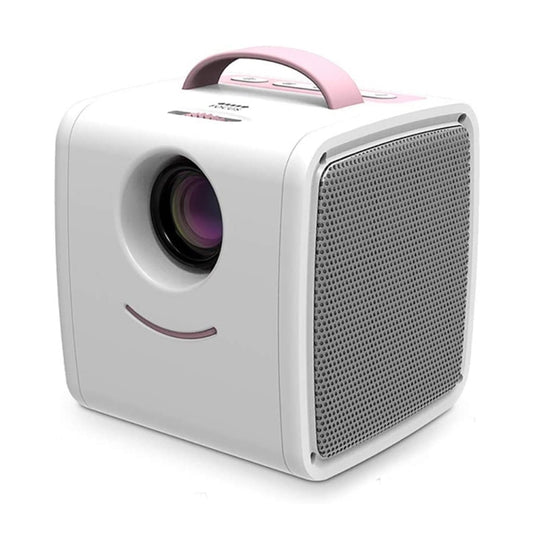 W-S1 10W Children Video Projector 30 Lumens HD 1080P LCD Technology, Support AV / USB / Mini SD Card / HDMI / Audio (Pink) - Mini Projector by buy2fix | Online Shopping UK | buy2fix