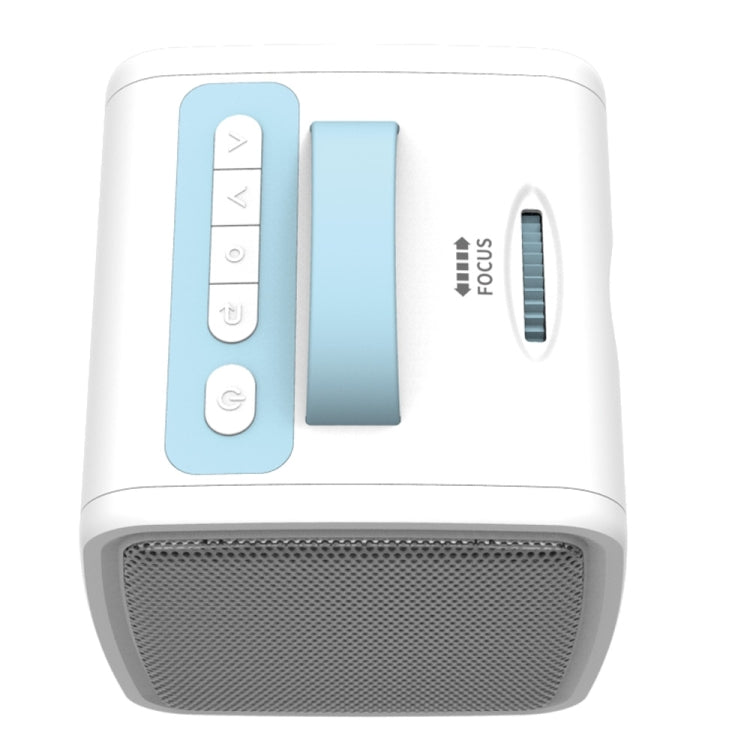 W-S1 10W Children Video Projector 30 Lumens HD 1080P LCD Technology, Support AV / USB / Mini SD Card / HDMI / Audio (Blue) - Mini Projector by buy2fix | Online Shopping UK | buy2fix