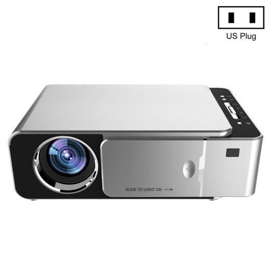 T6 3500ANSI Lumens 1080P LCD Mini Theater Projector, Standard Version, US Plug(Silver) - LED Projector by buy2fix | Online Shopping UK | buy2fix