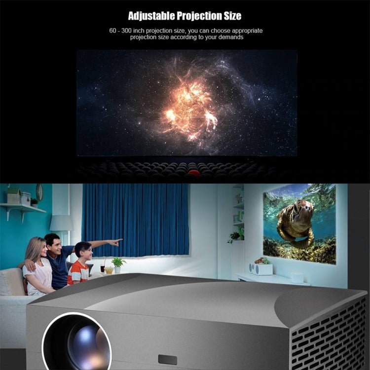Vivibright F30 5.8 inch LCD Screen 4200 Lumens 1920 x 1080P Full HD Smart Projector with Remote Control, Support Audio out / SPDIF/ AV in / USB / HDMI(Black) - LED Projector by VIVIBRIGHT | Online Shopping UK | buy2fix