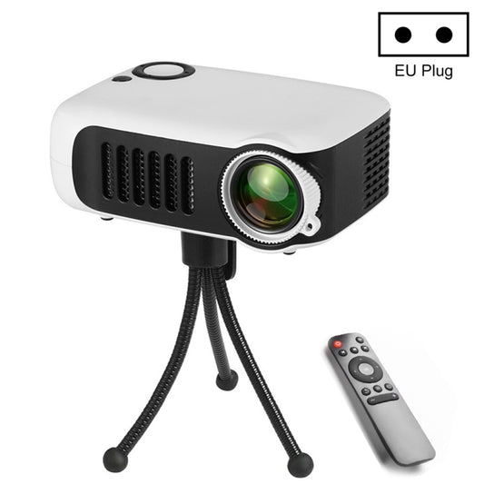 A2000 Portable Projector 800 Lumen LCD Home Theater Video Projector, Support 1080P, EU Plug (White) - LED Projector by buy2fix | Online Shopping UK | buy2fix
