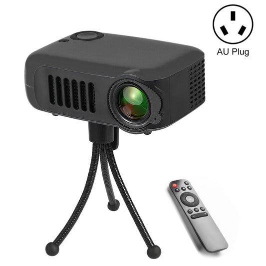 A2000 Portable Projector 800 Lumen LCD Home Theater Video Projector, Support 1080P, AU Plug (Black) - LED Projector by buy2fix | Online Shopping UK | buy2fix