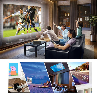 A2000 Portable Projector 800 Lumen LCD Home Theater Video Projector, Support 1080P, UK Plug (Yellow) - LED Projector by buy2fix | Online Shopping UK | buy2fix