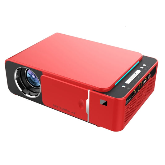 T6 2000ANSI Lumens Mini Theater Projector, Android 7.1 RK3128 Quad Core, 1GB+8GB, EU Plug(Red) - LED Projector by buy2fix | Online Shopping UK | buy2fix