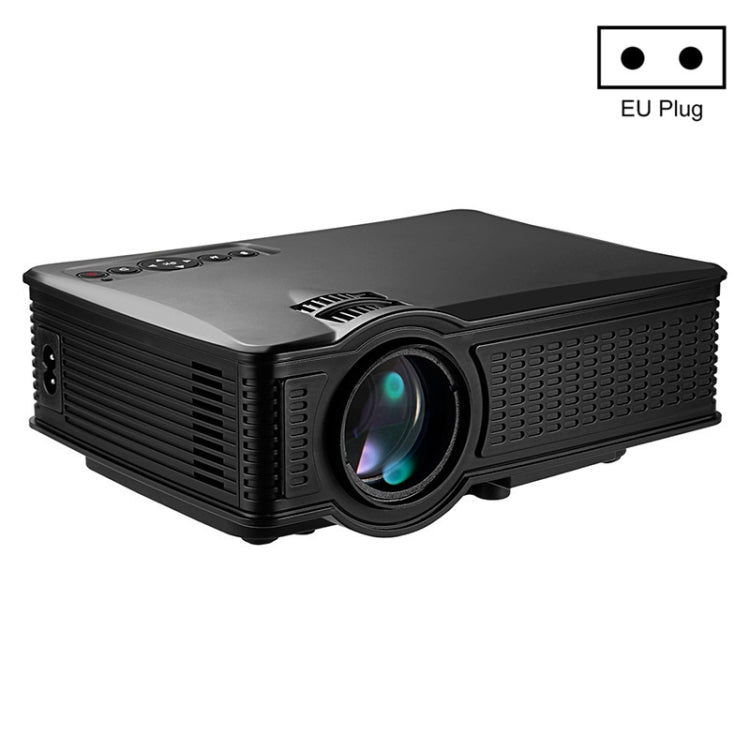 LY-40 1800 Lumens 1280 x 800 Home Theater LED Projector with Remote Control, EU Plug (Black) - LED Projector by buy2fix | Online Shopping UK | buy2fix