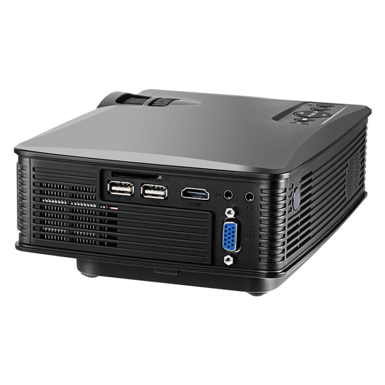 LY-40 1800 Lumens 1280 x 800 Home Theater LED Projector with Remote Control, EU Plug (Black) - LED Projector by buy2fix | Online Shopping UK | buy2fix