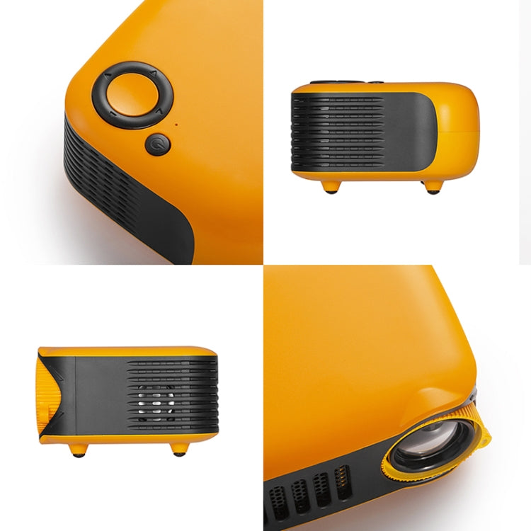 A2000 1080P Mini Portable Smart Projector Children Projector, UK Plug(Black) - Mini Projector by buy2fix | Online Shopping UK | buy2fix