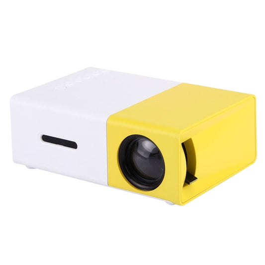 YG-300 0.8-2M 24-60 inches 400-600 Lumens LED Projector HD Home Theater with 3 in 1 Video Convert Cable & Remote Controller, Size: 12.6 x 8.6 x 4.6 cm, EU Plug - LED Projector by buy2fix | Online Shopping UK | buy2fix