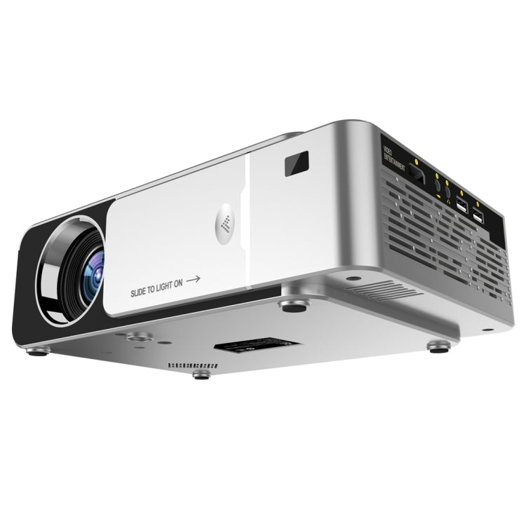 T6 2000ANSI Lumens Mini Theater Projector, Android 7.1 RK3128 Quad Core, 1GB+8GB, US Plug(Silver) - LED Projector by buy2fix | Online Shopping UK | buy2fix