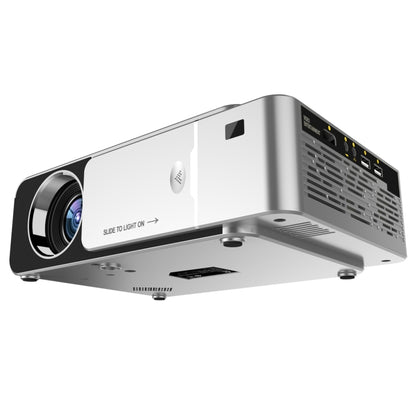 T6 2000ANSI Lumens Mini Theater Projector, Android 7.1 RK3128 Quad Core, 1GB+8GB, US Plug(Silver) - LED Projector by buy2fix | Online Shopping UK | buy2fix