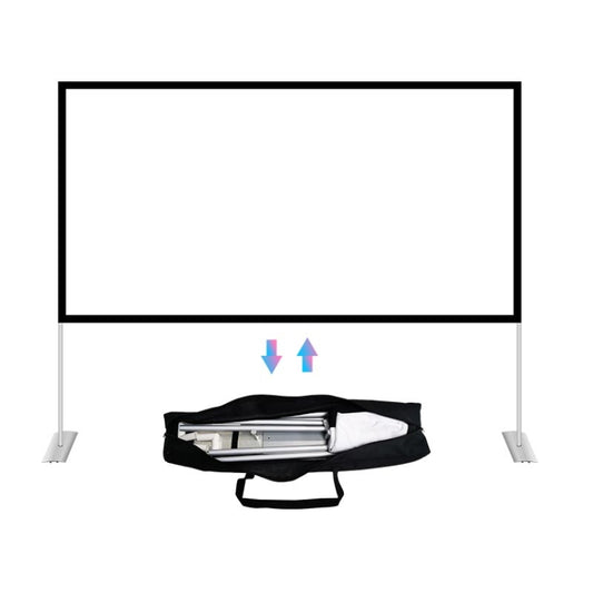 Outdoor Bracket Folding Polyester Projector Film Curtain, Size:84 inch (16:9) - Film Curtains by buy2fix | Online Shopping UK | buy2fix