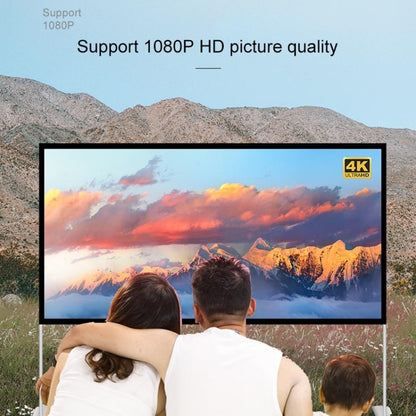Outdoor Bracket Folding Polyester Projector Film Curtain, Size:84 inch (16:9) - Film Curtains by buy2fix | Online Shopping UK | buy2fix