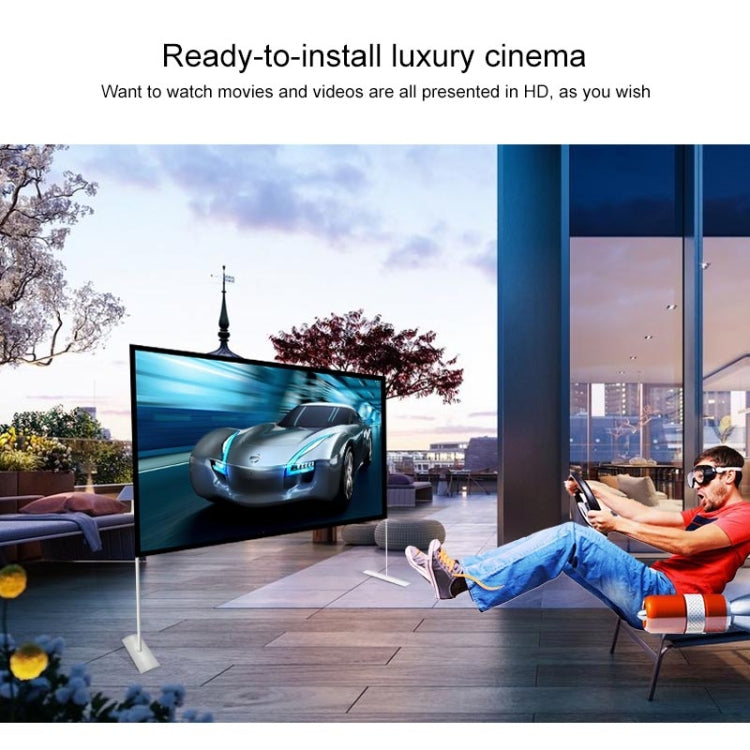 Outdoor Bracket Folding Polyester Projector Film Curtain, Size:84 inch (16:9) - Film Curtains by buy2fix | Online Shopping UK | buy2fix