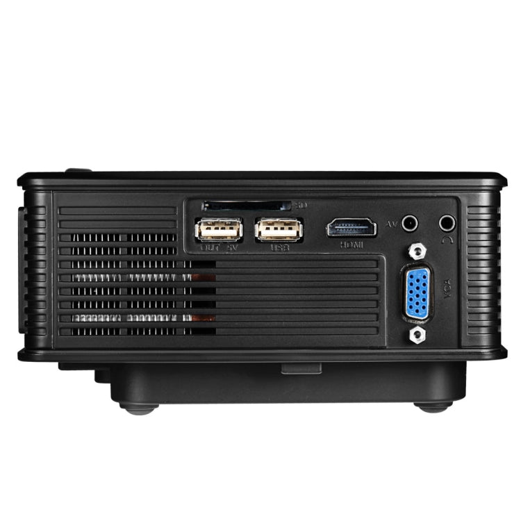 LY-50 1800 Lumens 1280x800 Home Theater LED Projector with Remote Control, Support AV & USB & VGA & HDMI(Black) - LED Projector by buy2fix | Online Shopping UK | buy2fix