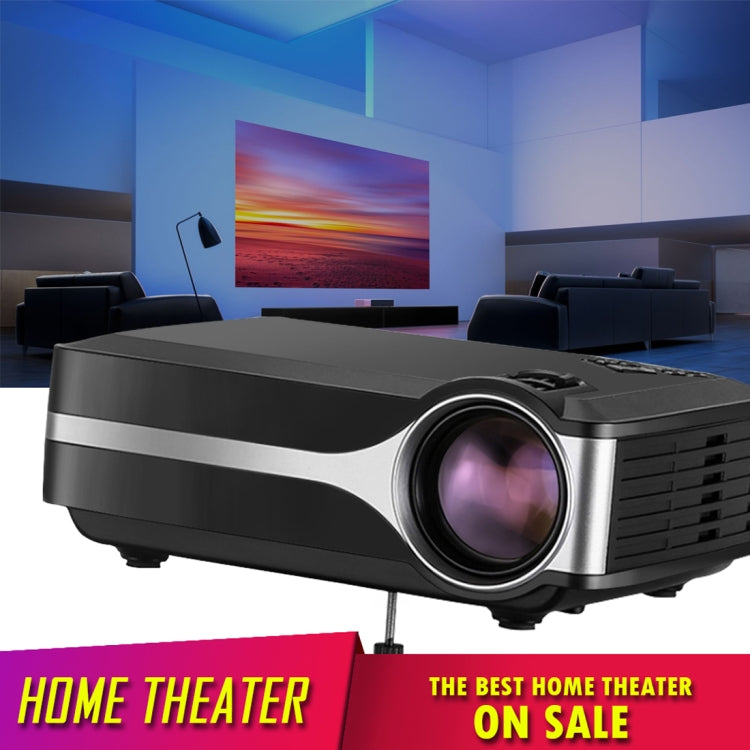 Wejoy L1 80 Lumens 4 inch LCD Technology HD 800*480 pixel Projector, VGA, HDMI(Black) - Mini Projector by WEJOY | Online Shopping UK | buy2fix