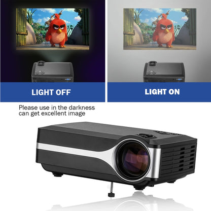 Wejoy L1 80 Lumens 4 inch LCD Technology HD 800*480 pixel Projector, VGA, HDMI(Black) - Mini Projector by WEJOY | Online Shopping UK | buy2fix
