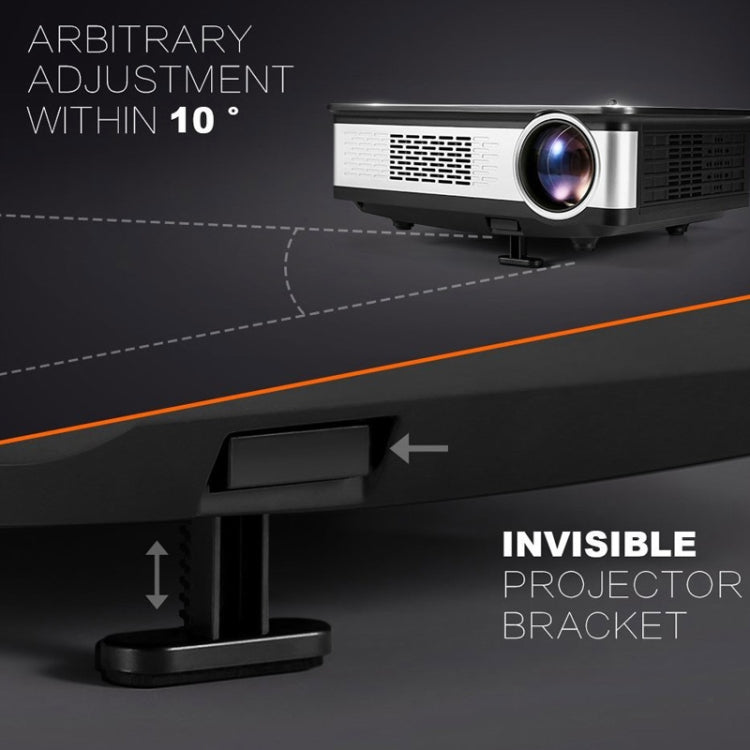 Wejoy L2 300ANSI Lumens 5.8 inch LCD Technology HD 1280*768 pixel Projector with Remote Control,  VGA, HDMI(Black) - Mini Projector by WEJOY | Online Shopping UK | buy2fix
