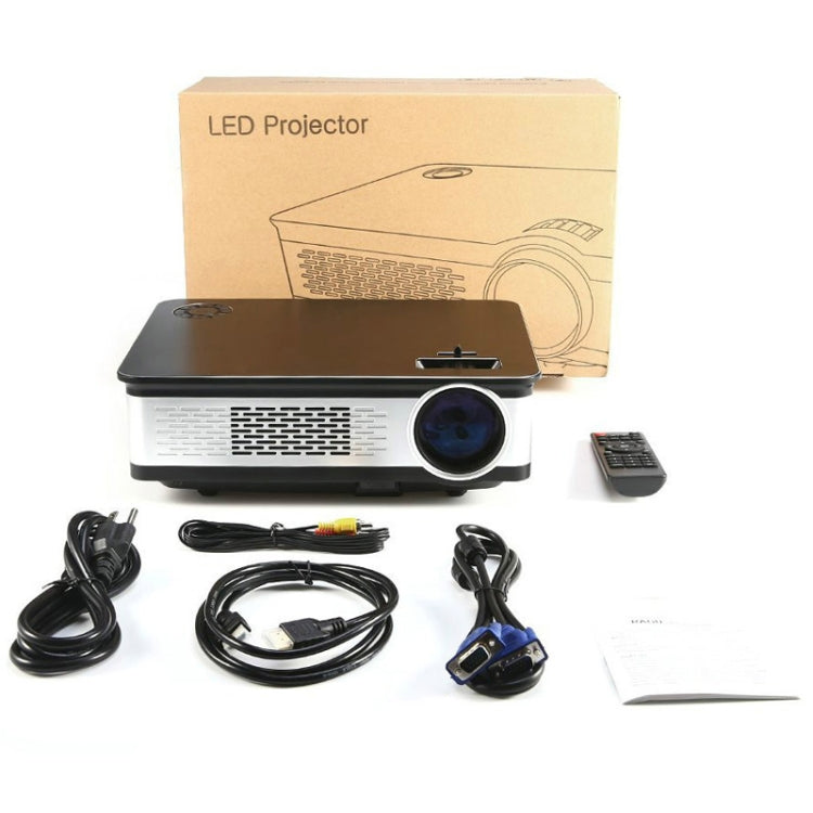 Wejoy L2 300ANSI Lumens 5.8 inch LCD Technology HD 1280*768 pixel Projector with Remote Control,  VGA, HDMI(Black) - Mini Projector by WEJOY | Online Shopping UK | buy2fix