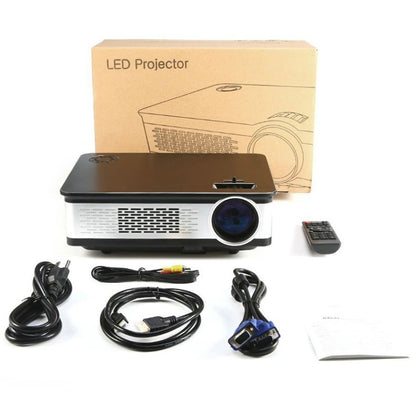 Wejoy L2 300ANSI Lumens 5.8 inch LCD Technology HD 1280*768 pixel Projector with Remote Control,  VGA, HDMI(Black) - Mini Projector by WEJOY | Online Shopping UK | buy2fix