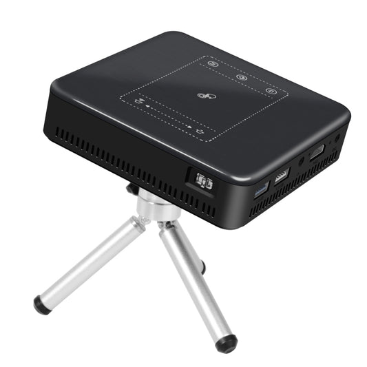 Wejoy DL-S10 120ANSI Lumens 854x480 Smart Mini Projector, RK3328 ARM Cortex-A53 Quad Core 1.5GHz CPU, 2GB+16GB, Android 7.1.2, Bluetooth, WiFi, HDMI(Black) - Mini Projector by WEJOY | Online Shopping UK | buy2fix