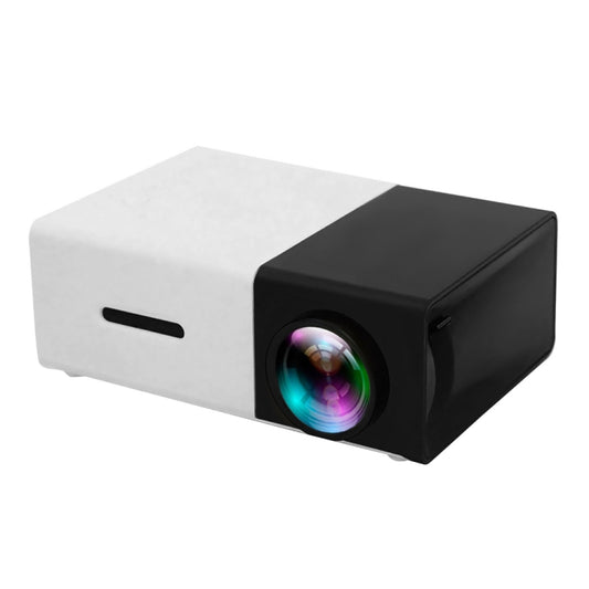 YG300 400LM Portable Mini Home Theater LED Projector with Remote Controller, Support HDMI, AV, SD, USB Interfaces, (Built-in 1300mAh Lithium battery)(Black) - LED Projector by buy2fix | Online Shopping UK | buy2fix