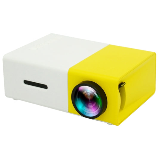 YG300 400LM Portable Mini Home Theater LED Projector with Remote Controller, Support HDMI, AV, SD, USB Interfaces, (Built-in 1300mAh Lithium battery)(Yellow) - LED Projector by buy2fix | Online Shopping UK | buy2fix