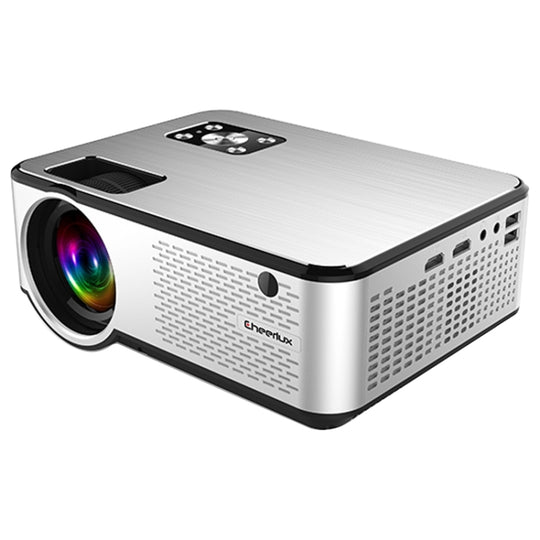 Cheerlux C9 2800 Lumens 1280x720 720P HD Android Projecteur intelligent, prise en charge HDMI x 2 / USB x 2 / VGA / AV (Noir)