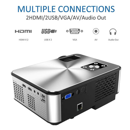 Cheerlux C9 1920x1080P HD Same Screen Smart Projector, Support HDMI x 2 / USB x 2 / VGA / AV (Black) - LED Projector by Cheerlux | Online Shopping UK | buy2fix