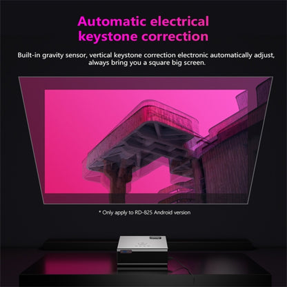 RD825 1280x720 2200LM Mini LED Projector Home Theater, Support HDMI & AV & VGA & USB, Mobile Phone Version (Silver) - LED Projector by buy2fix | Online Shopping UK | buy2fix