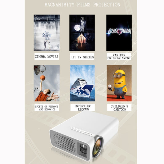 YG520 800x480 1800LM Mini LED Projector Home Theater, Support HDMI & AV & SD & USB & VGA, Mobile Phone Version (Black) - LED Projector by buy2fix | Online Shopping UK | buy2fix