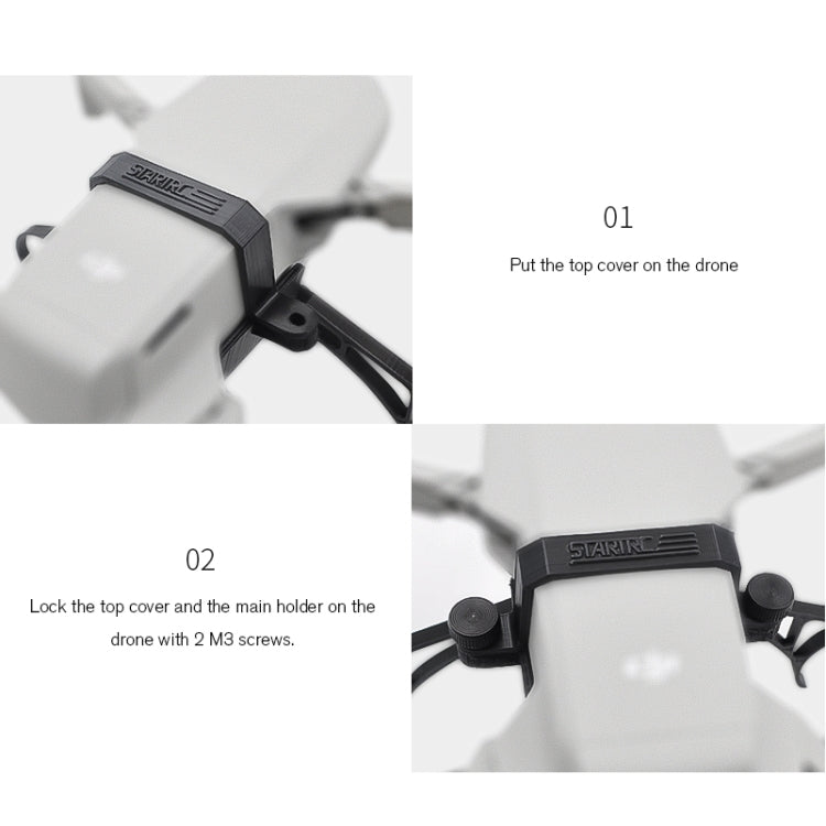 STARTRC Buoyancy Rod Absorbing Height Extender Landing Bracket for DJI Mavic 2 mini(Black Red) by buy2fix