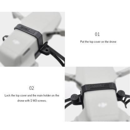 STARTRC Buoyancy Rod Absorbing Height Extender Landing Bracket for DJI Mavic 2 mini(Black Red) by buy2fix