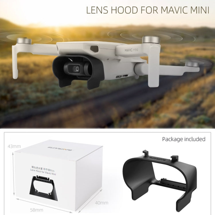 Sunnylife MM-Q9264 Camera Lens Sunshade Anti-glare Hood for DJI Mavic mini  / Mini 4K / DJI Mini 2 SE(Black) - Other by Sunnylife | Online Shopping UK | buy2fix