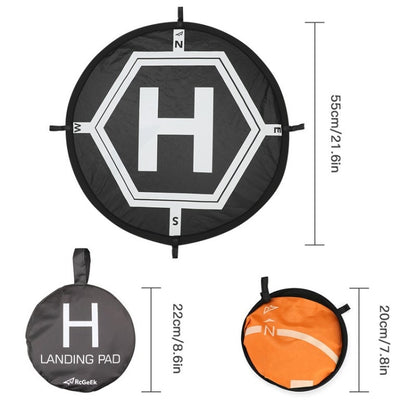 RCGEEK 55cm Round Portable Parking Apron Foldable Landing Pad for DJI Mavic Mini / Air 2S / FPV - Other by buy2fix | Online Shopping UK | buy2fix
