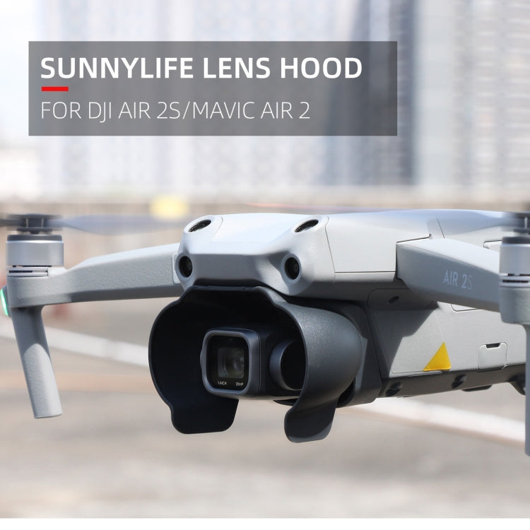 Sunnylife A2S-Q9350 Camera Lens Sunshade Anti-glare Hood for DJI Air 2S / Mavic Air 2 (Black) - Other by buy2fix | Online Shopping UK | buy2fix