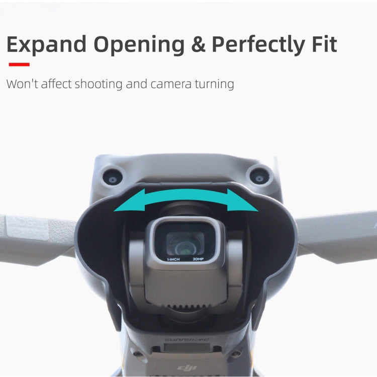 Sunnylife A2S-Q9350 Camera Lens Sunshade Anti-glare Hood for DJI Air 2S / Mavic Air 2 (Black) - Other by buy2fix | Online Shopping UK | buy2fix