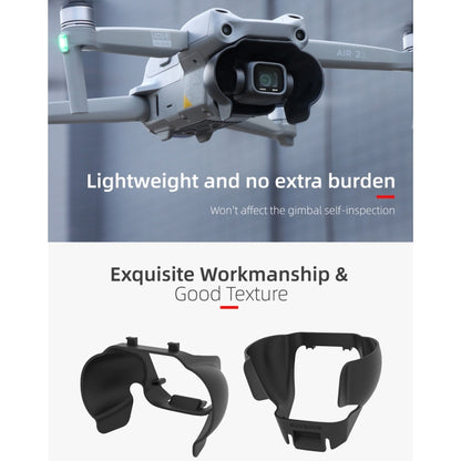 Sunnylife A2S-Q9350 Camera Lens Sunshade Anti-glare Hood for DJI Air 2S / Mavic Air 2 (Black) - Other by buy2fix | Online Shopping UK | buy2fix