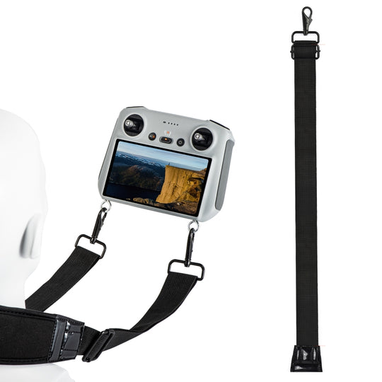 STARTRC Lanière de cou anti-perte et anti-chute en mousse imperméable pour télécommande DJI Mini 3 Pro (noir)