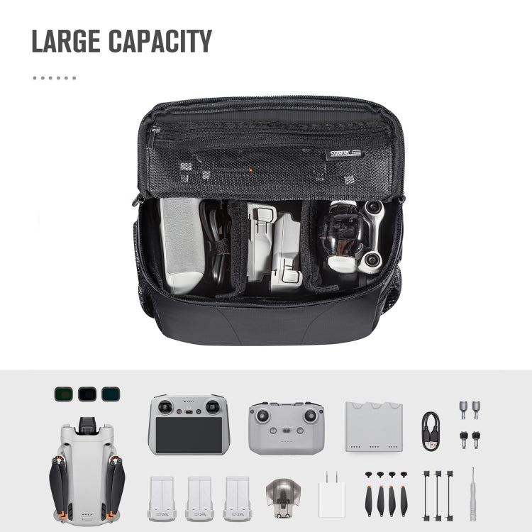 STARTRC Portable Carry Box Single Shoulder Storage Bag for DJI Mini 3 Pro / Air 2S / Mini 2 / Mavic 3 / Air 2 (Black) - Carry Cases & Bags by STARTRC | Online Shopping UK | buy2fix