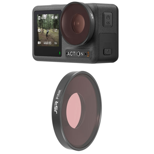 JSR Diving Color Lens Filter For DJI Osmo Action 3(Pink)