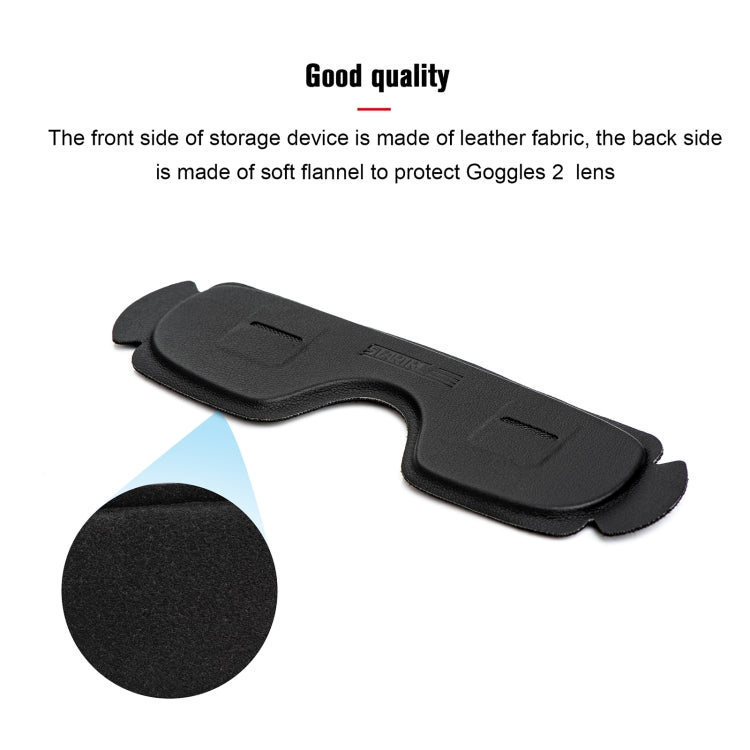 For DJI Goggles 2 / Avata Goggles STARTRC PU Dustproof Memory Card Storage Holder Lens Cover Antenna Storage Cover(Black) - Other by buy2fix | Online Shopping UK | buy2fix