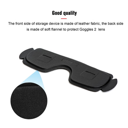 For DJI Goggles 2 / Avata Goggles STARTRC PU Dustproof Memory Card Storage Holder Lens Cover Antenna Storage Cover(Black) - Other by buy2fix | Online Shopping UK | buy2fix