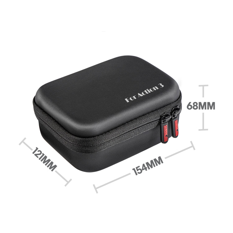 For DJI Osmo Action 3 STARTRC Camera Carry Case with Carabiner & Strap (Black) - Case & Bags by STARTRC | Online Shopping UK | buy2fix
